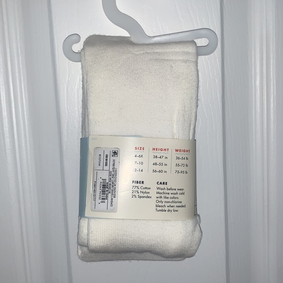 Cat & Jack footed tights bunny cute kids 12-14 - Picture 2 of 7